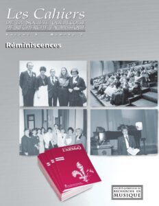 Cahiers de la SQRM, Réminiscences, volume 8 No 2